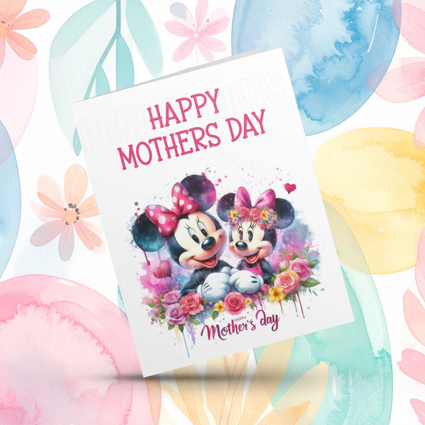 Minnie Mouse Happy Mothers Day Card