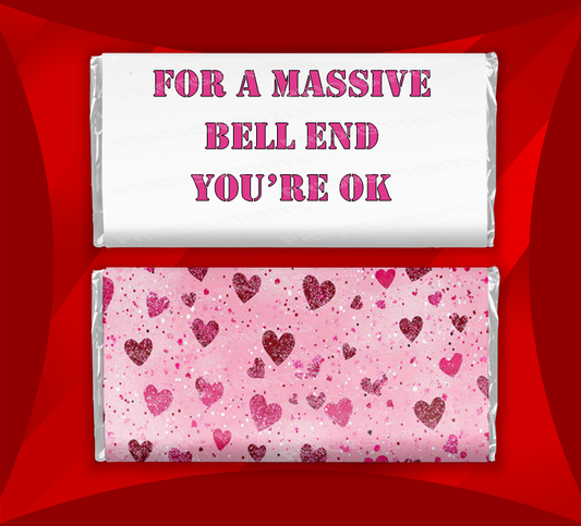 Offensive Valentines Chocolate Bar Wrappers 1