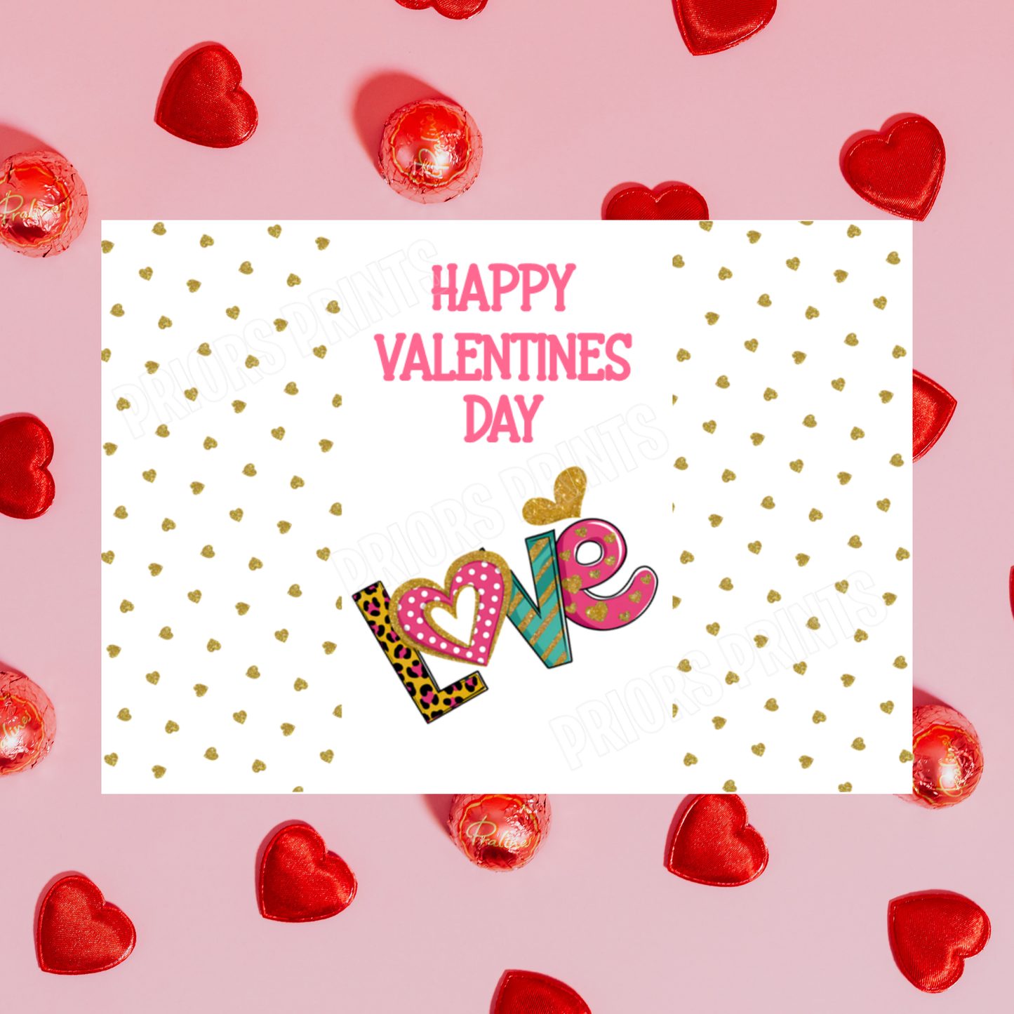 Cute Love Valentines Day Chocolate Bar Wrappers