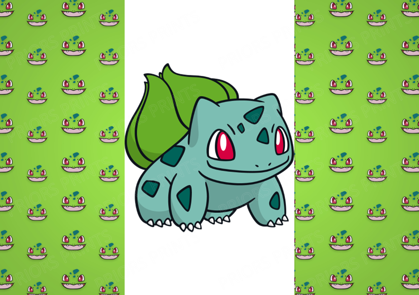 Pokemon Chocolate Bar Wrapper- Plain (No Text)