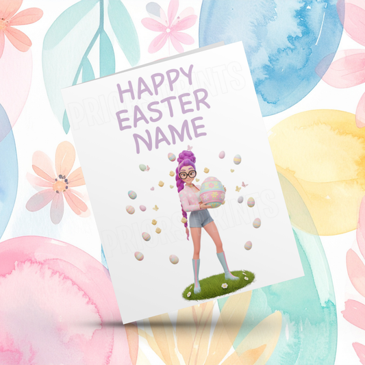 K Pop Personalised Easter Card- Listing 2