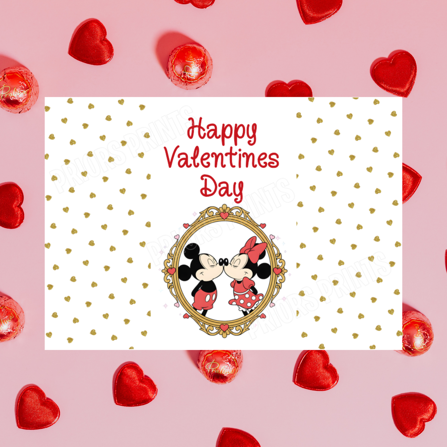Mickey Mouse & Friends Valentines Day Chocolate Bar Wrappers I Mickey Mouse I Minnie Mouse I Donald Duck I Daisy Duck