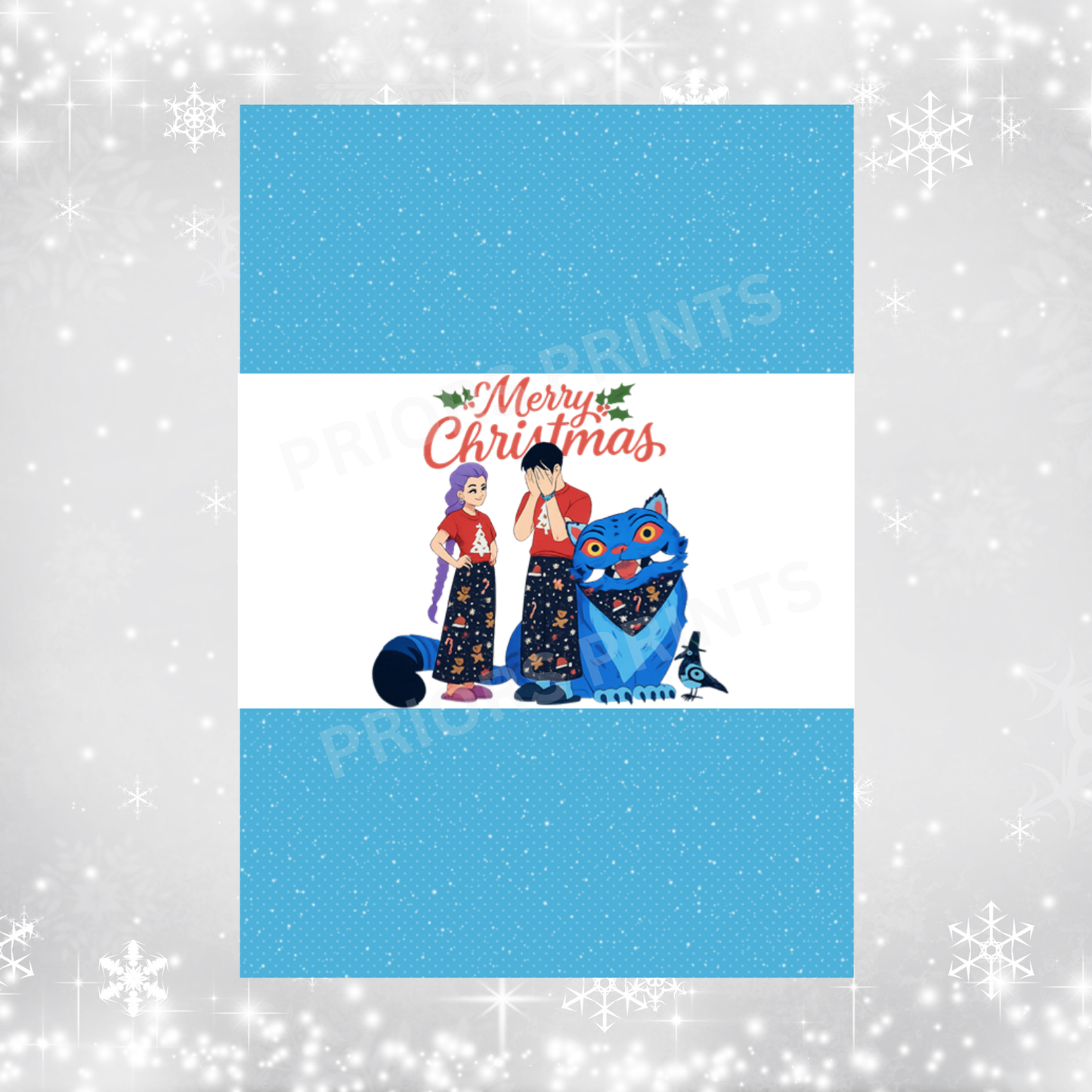 K Pop Demon Hunter Christmas Chocolate Bar Wrapper