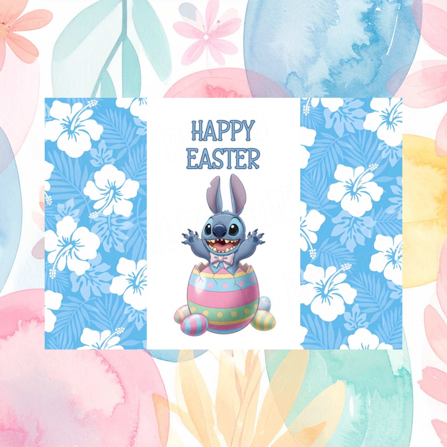 Stitch Easter Chocolate Bar Wrapper