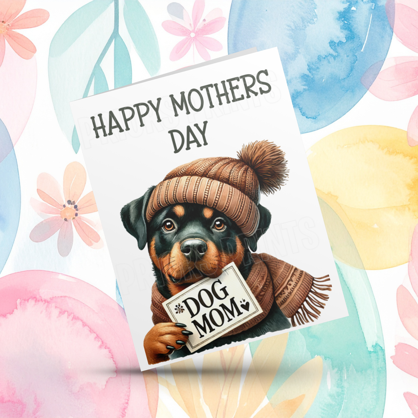 Dog Mum Happy Mothers Day Card