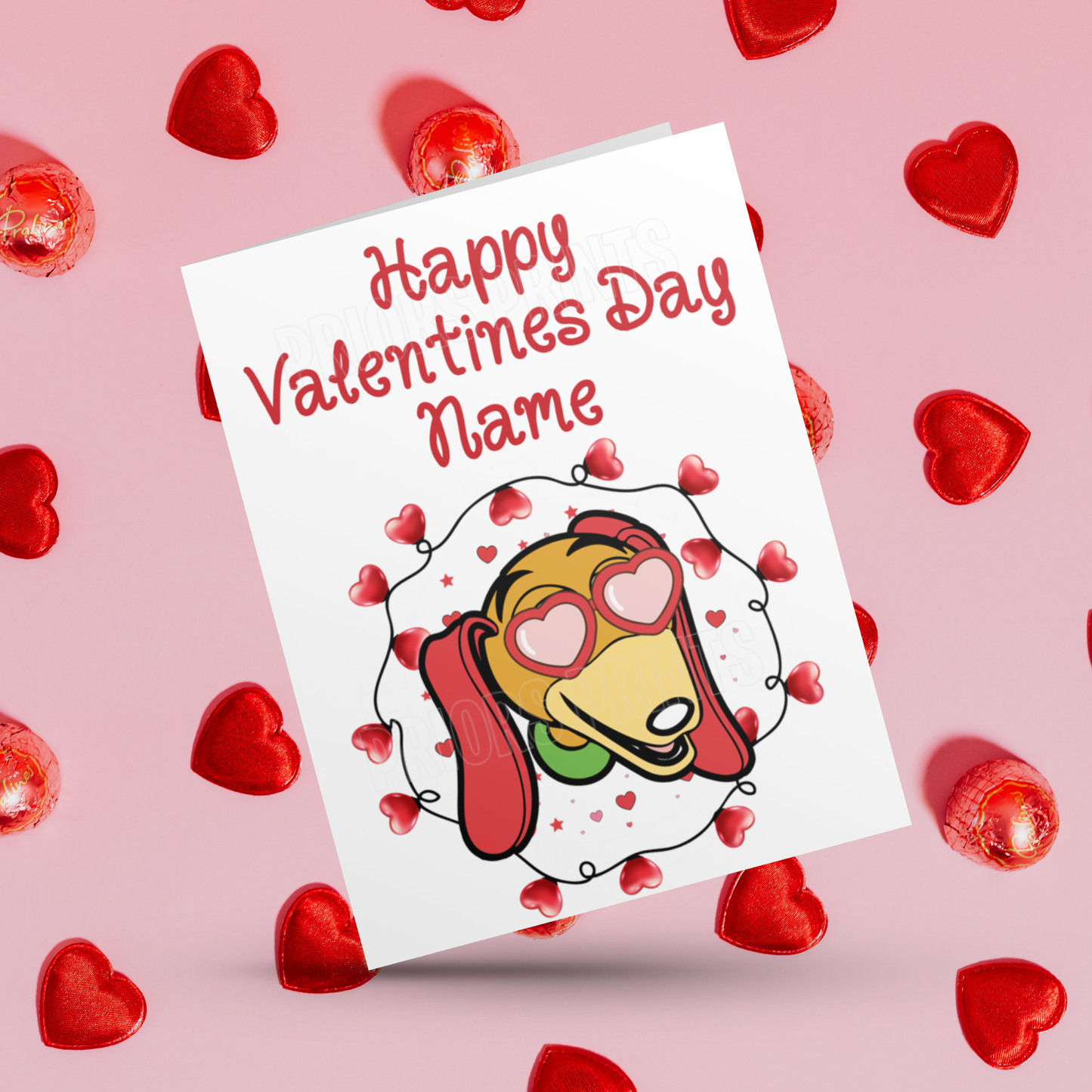 Disney Character Personalised Valentines Day Card 1 I Cars I Yoda I Star Wars I Spiderman I Toy Story I Woody I Jessie I Lightening Macqueen