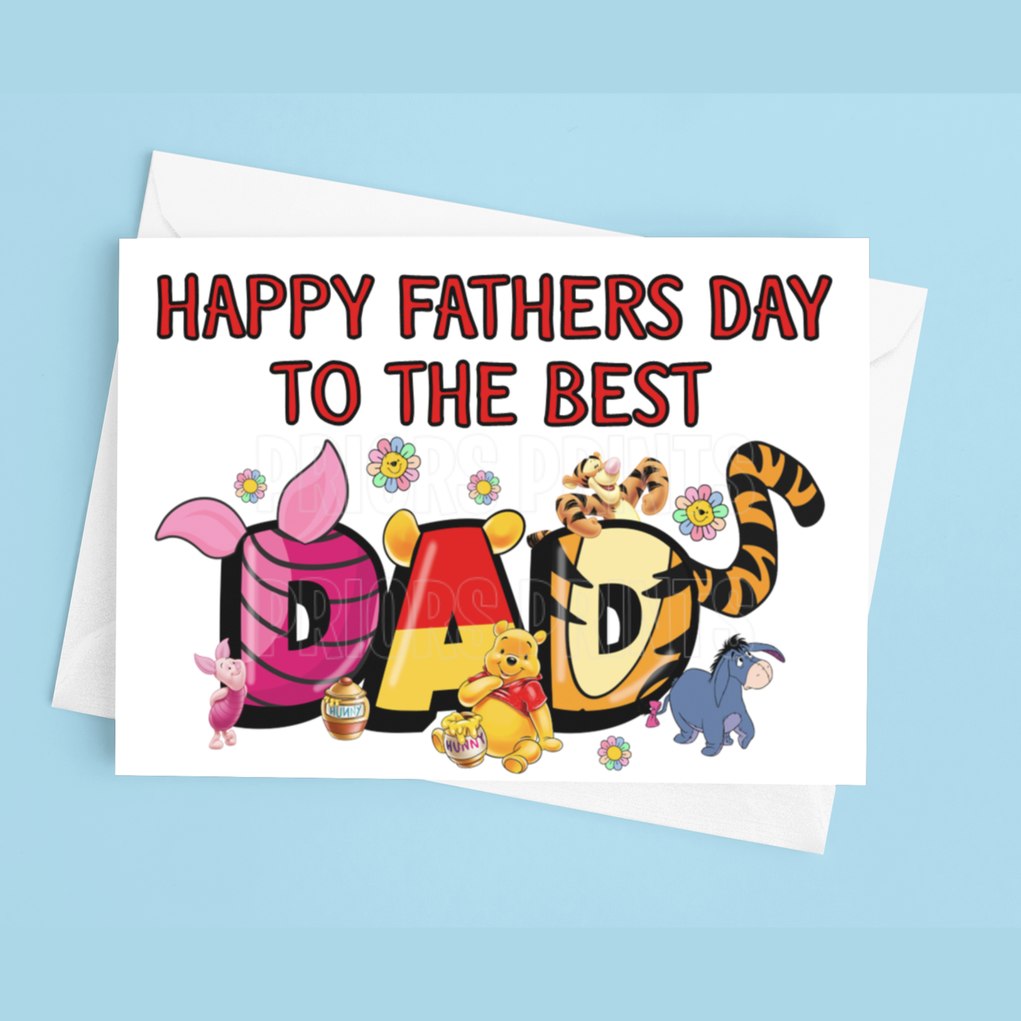 Fathers Day Card Mixed Character- To the best Dad or Papa