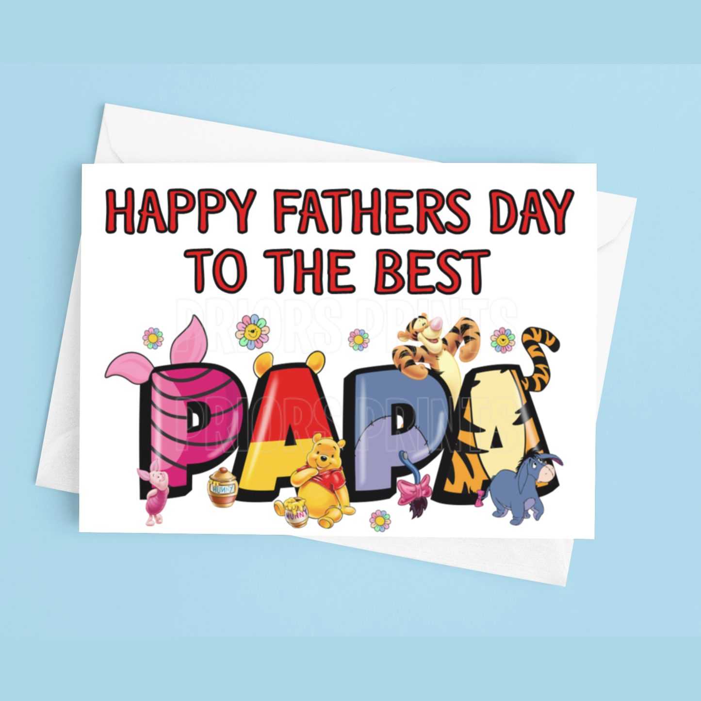 Fathers Day Card Mixed Character- To the best Dad or Papa