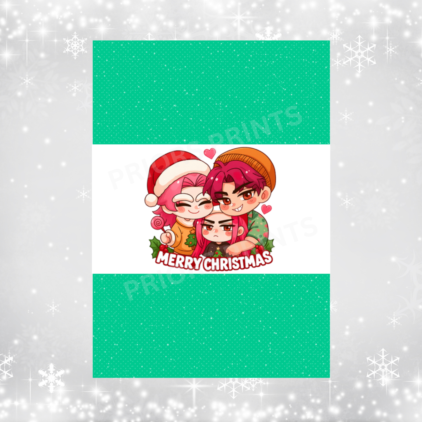 K Pop Demon Hunter Christmas Chocolate Bar Wrapper