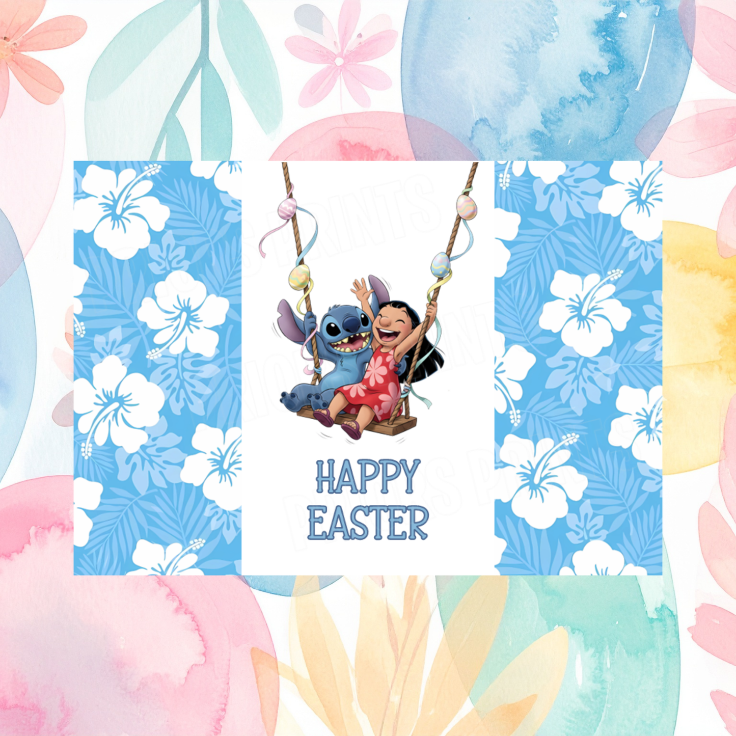 Stitch Easter Chocolate Bar Wrapper