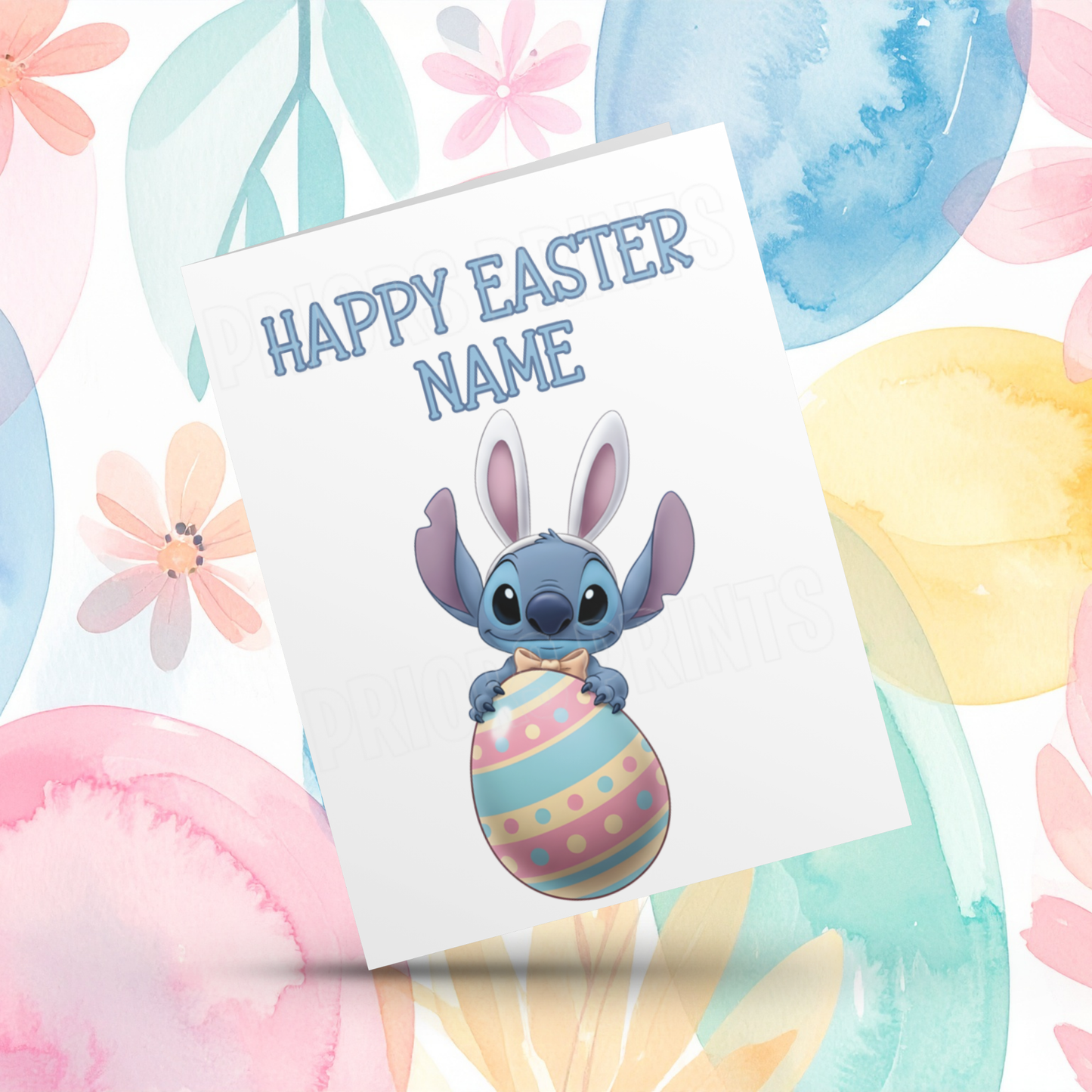 Stitch Personalised Easter Card