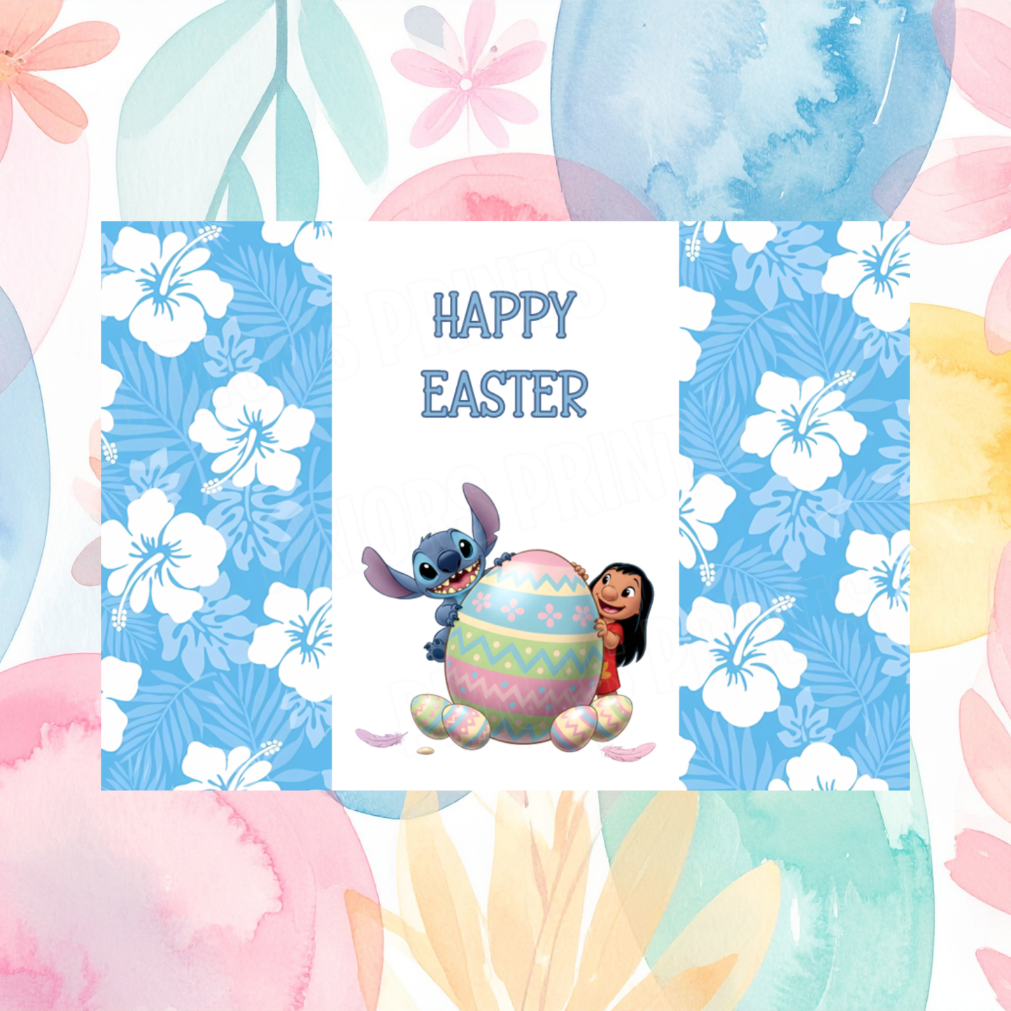 Stitch Easter Chocolate Bar Wrapper