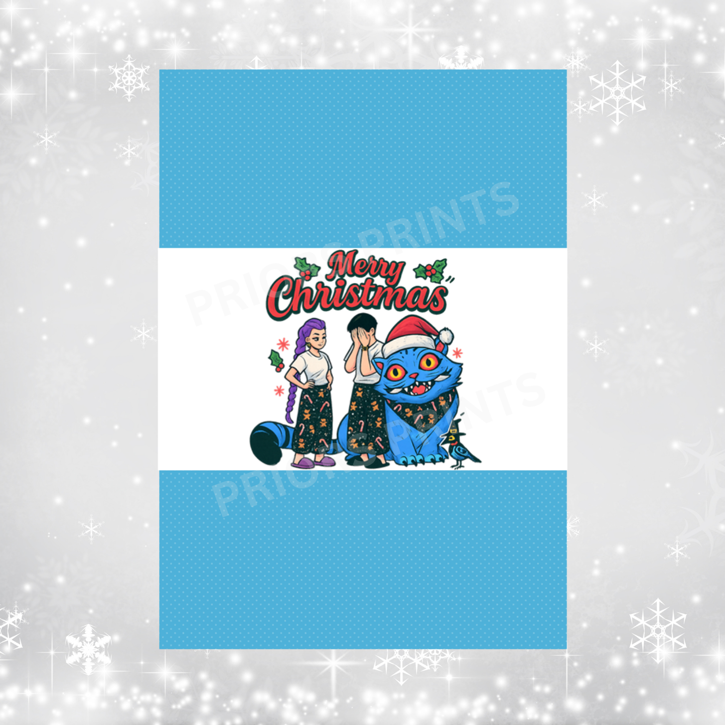 K Pop Demon Hunter Christmas Chocolate Bar Wrapper