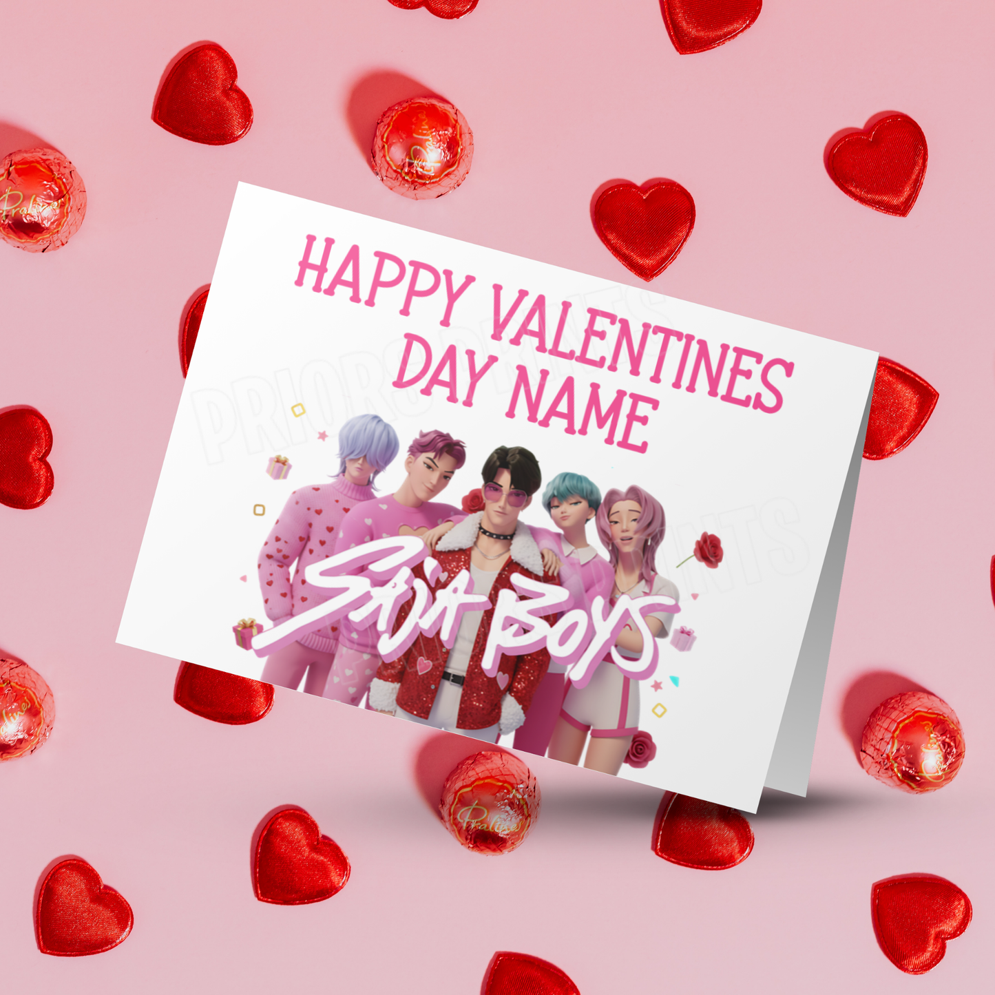 K-Pop demon Hunter Boys Personalised Valentines Card I Saja Boys I Jinu I Abs I Abby I Mystery I Romance I Baby