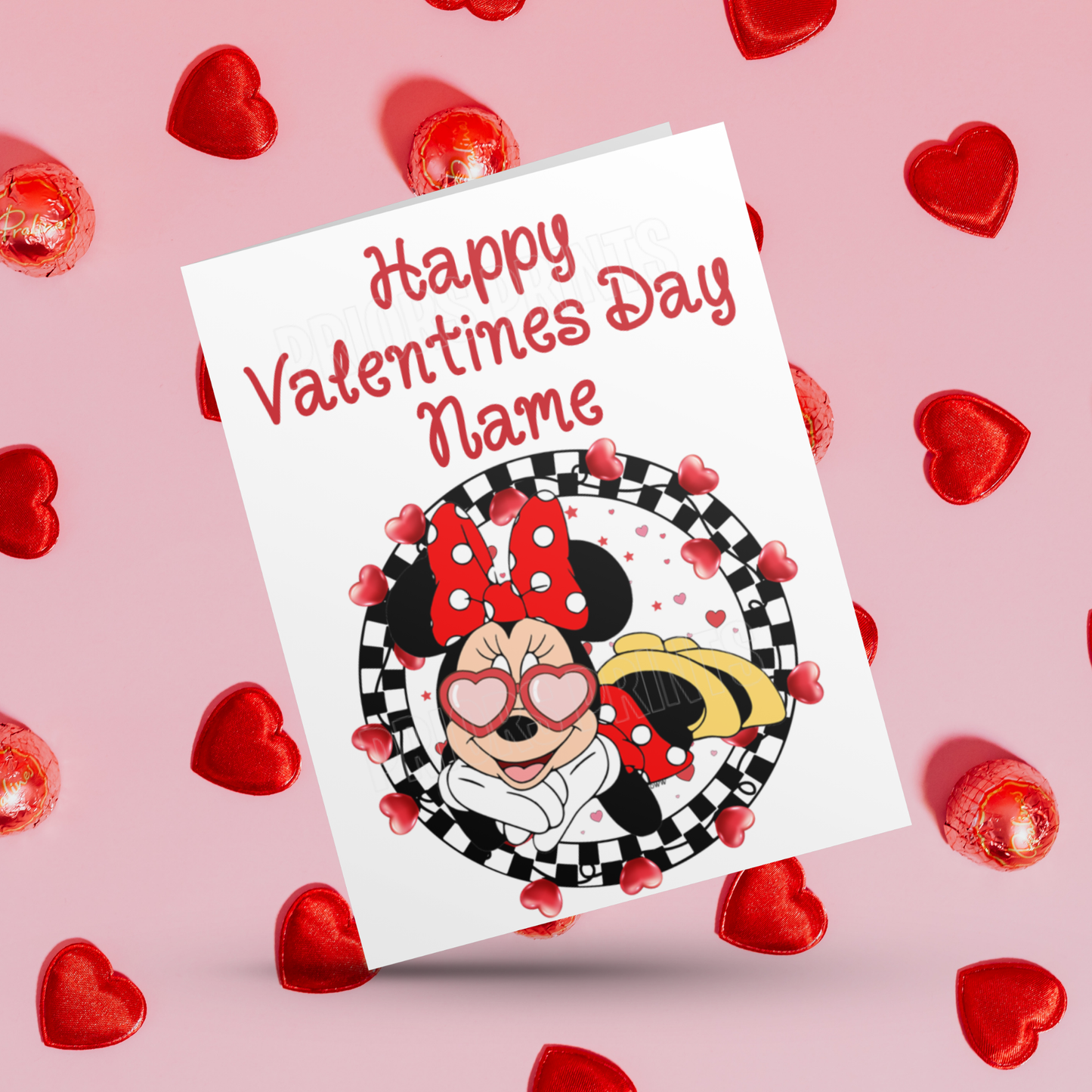 Disney Character Personalised Valentines Day Card 2 I Minnie I Mickey I Winnie The Pooh I Lion King I Lady & The Tramp I Dumbo I Pluto