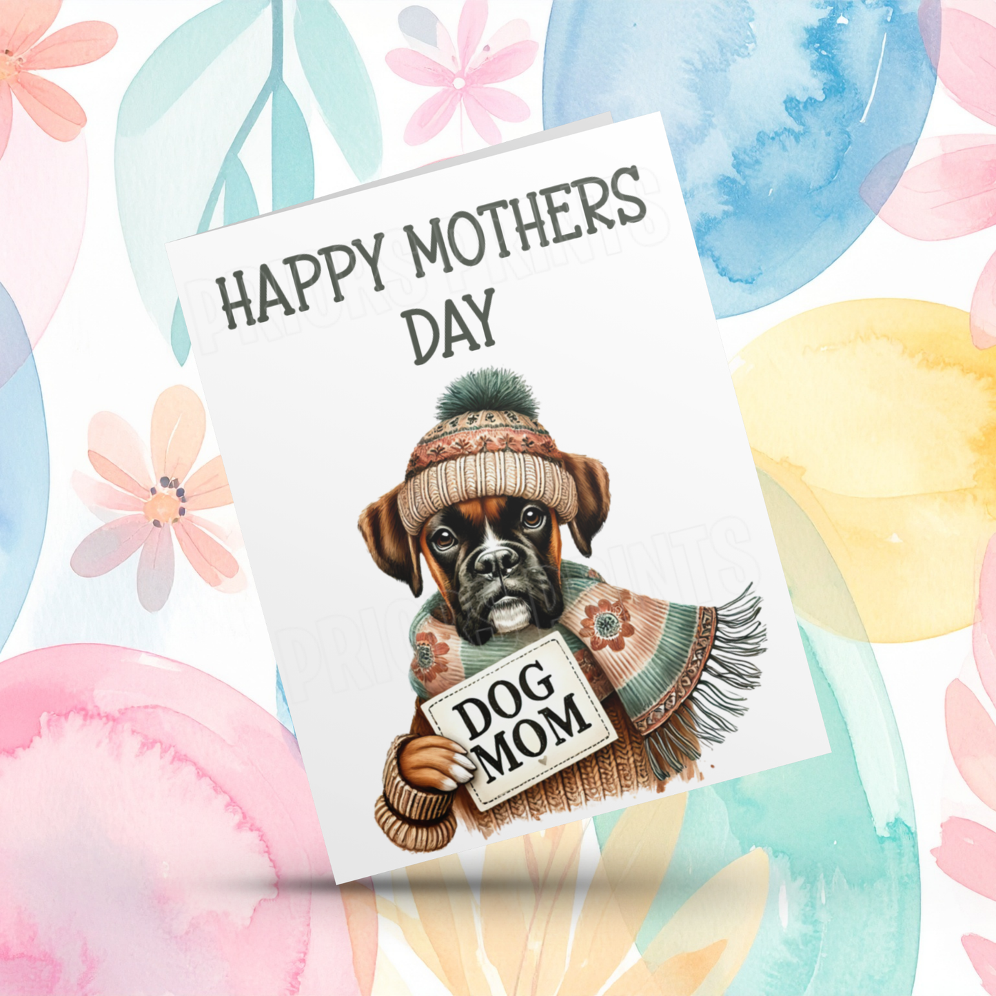 Dog Mum Happy Mothers Day Card