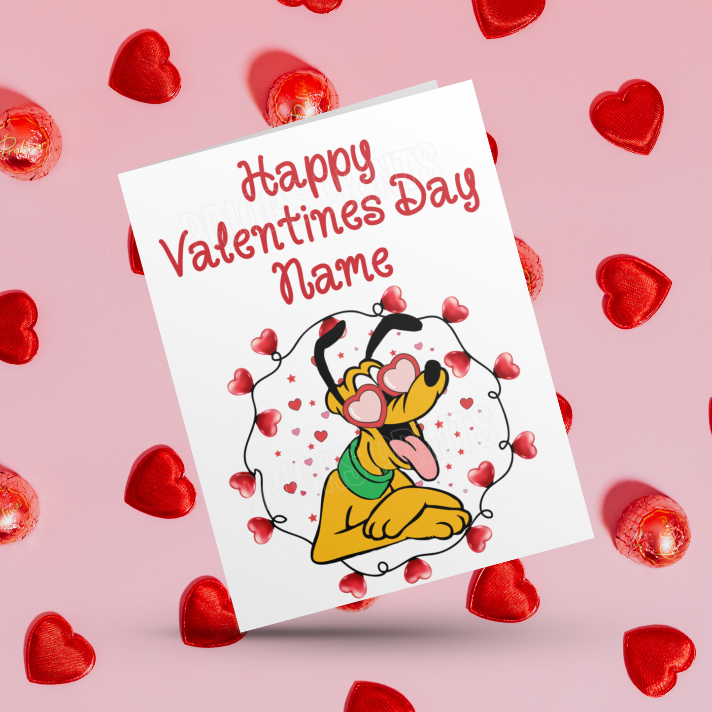 Disney Character Personalised Valentines Day Card 2 I Minnie I Mickey I Winnie The Pooh I Lion King I Lady & The Tramp I Dumbo I Pluto