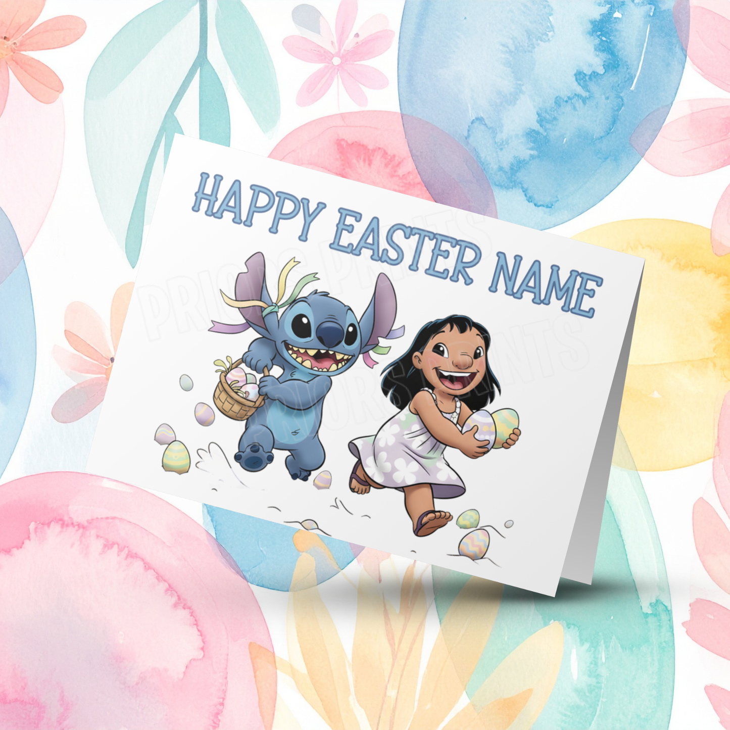 Stitch Personalised Easter Card