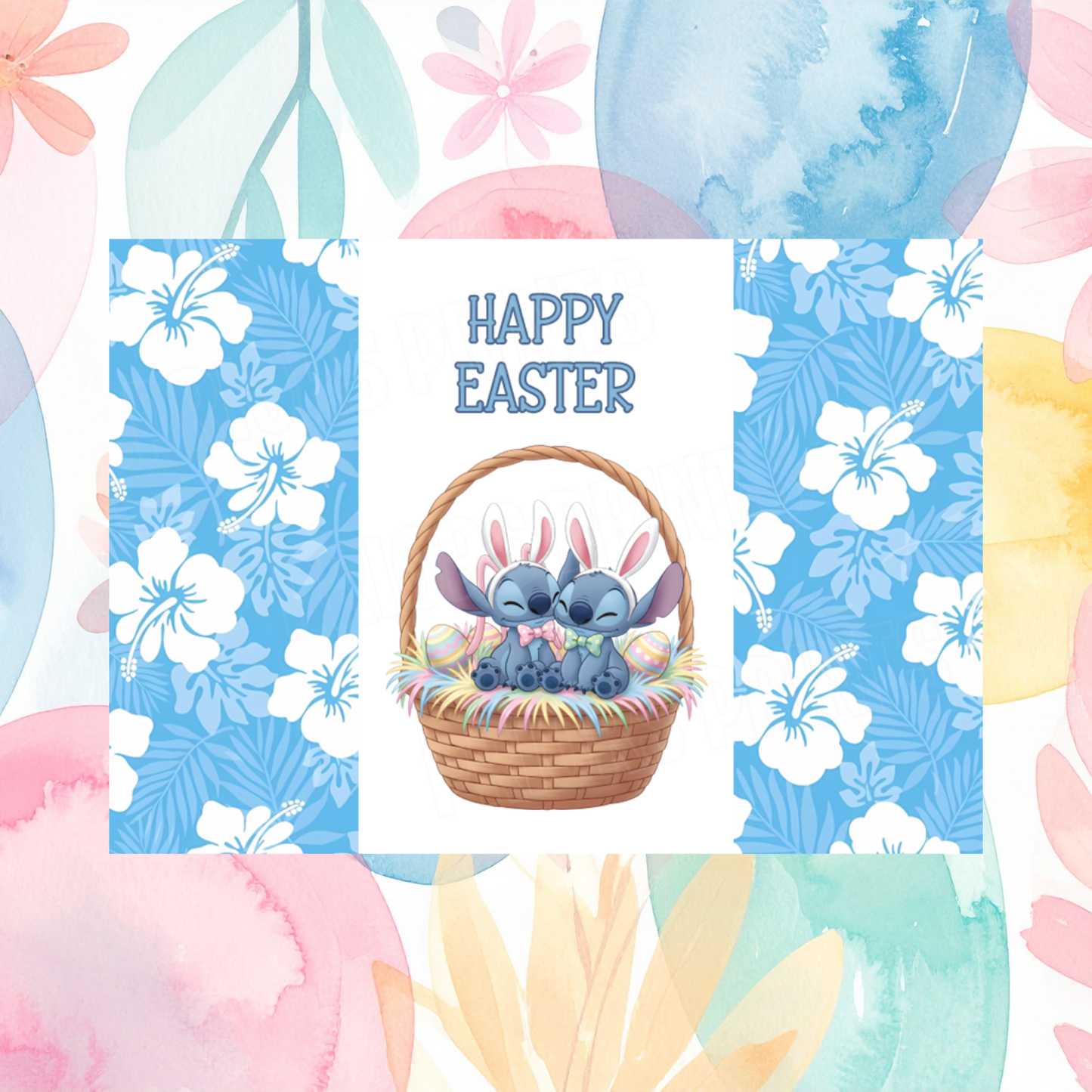 Stitch Easter Chocolate Bar Wrapper