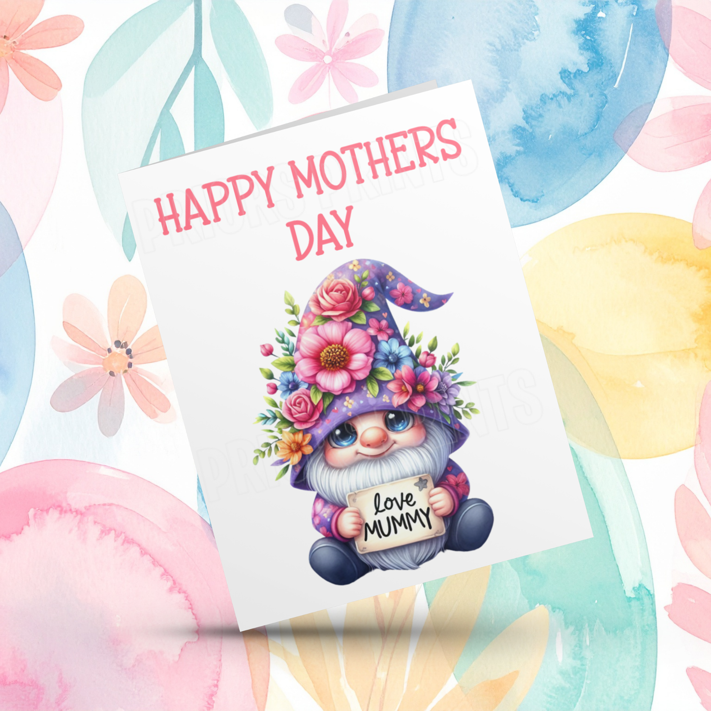 Cute Gnome Happy Mothers Day Card