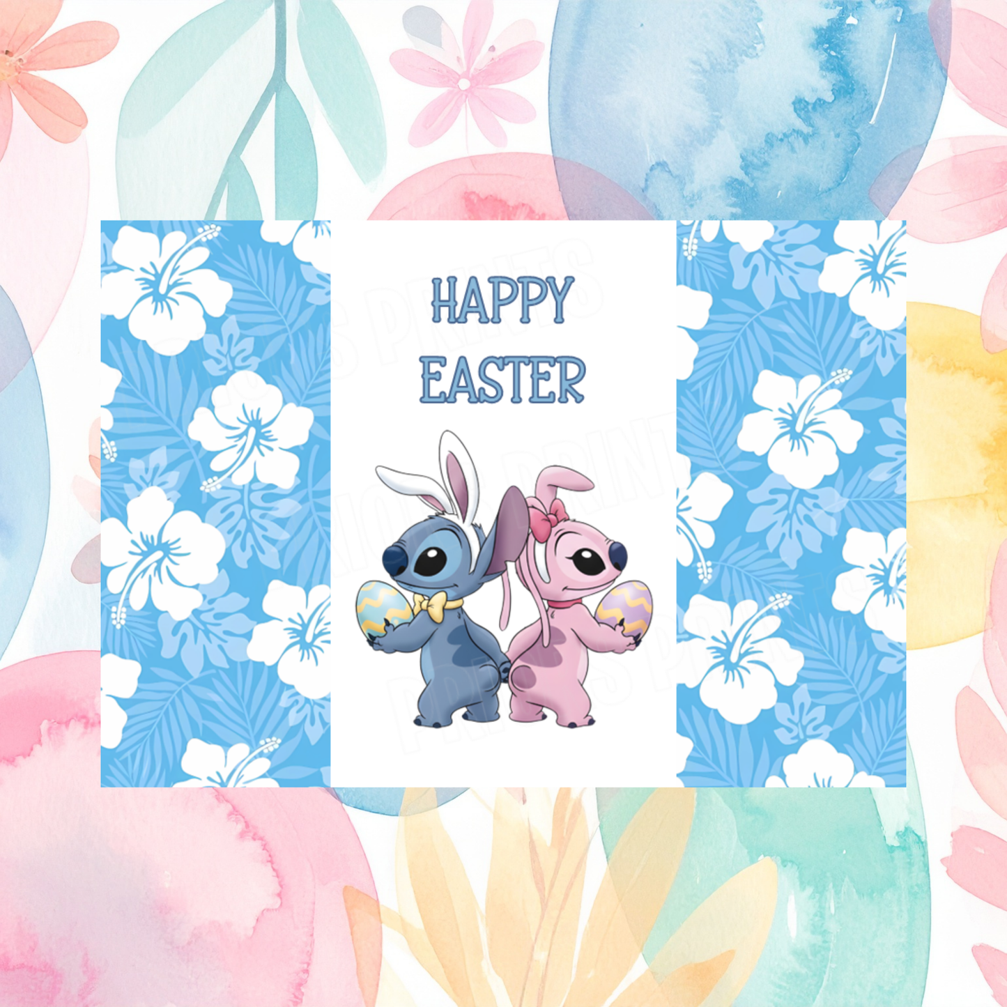 Stitch Easter Chocolate Bar Wrapper