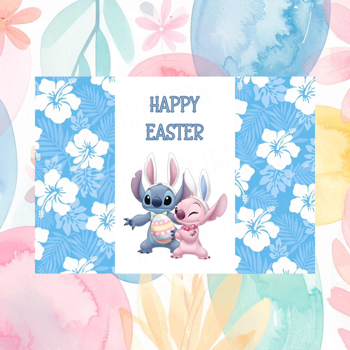 Stitch Easter Chocolate Bar Wrapper