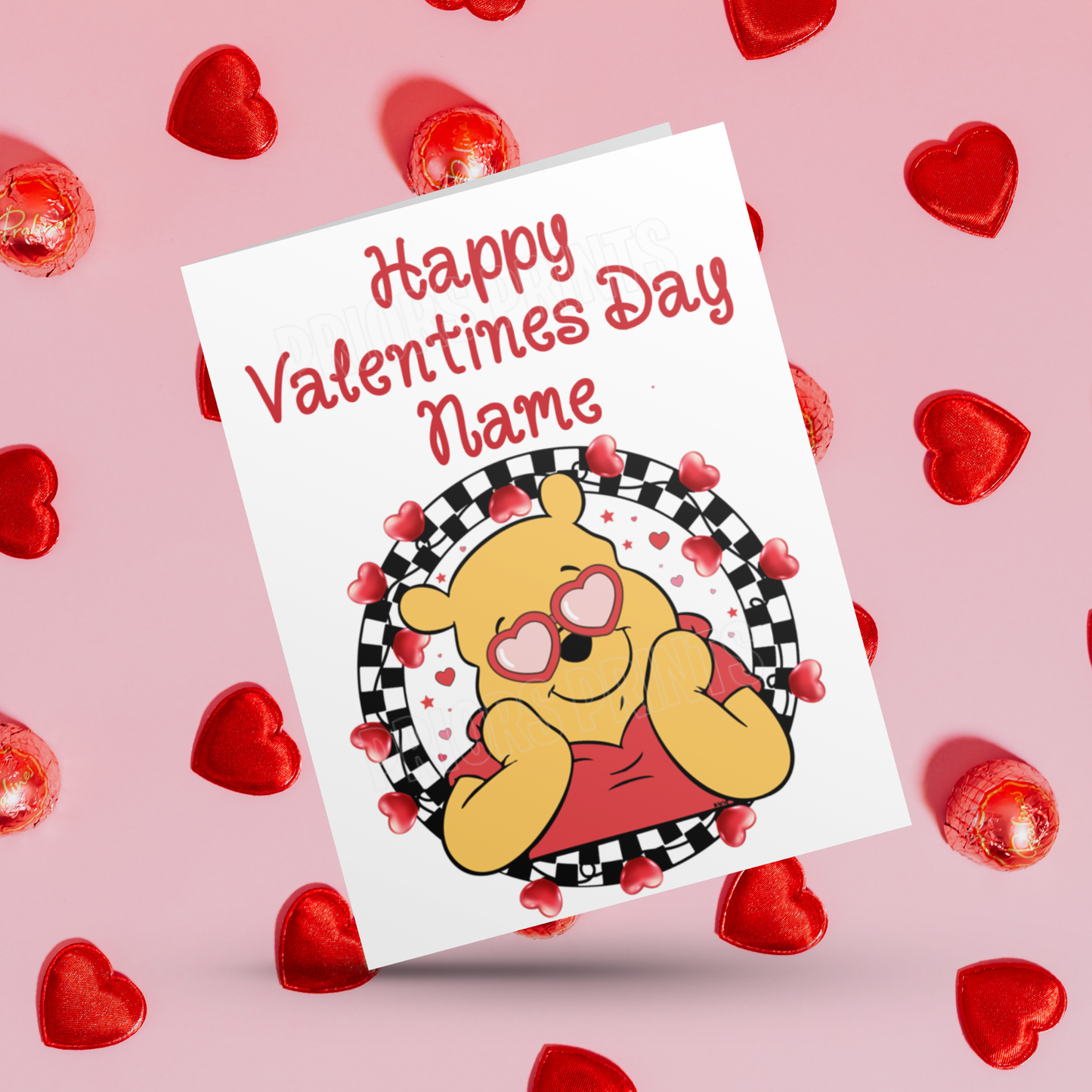 Disney Character Personalised Valentines Day Card 2 I Minnie I Mickey I Winnie The Pooh I Lion King I Lady & The Tramp I Dumbo I Pluto
