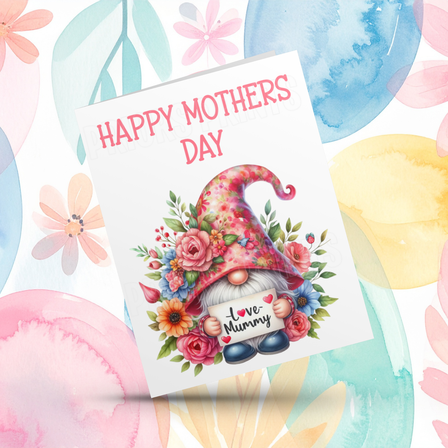 Cute Gnome Happy Mothers Day Card