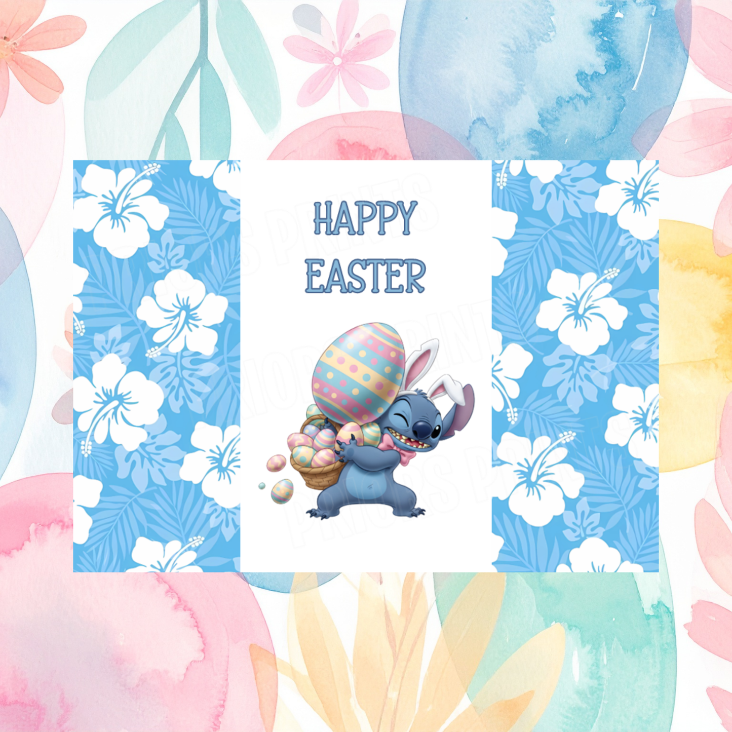 Stitch Easter Chocolate Bar Wrapper