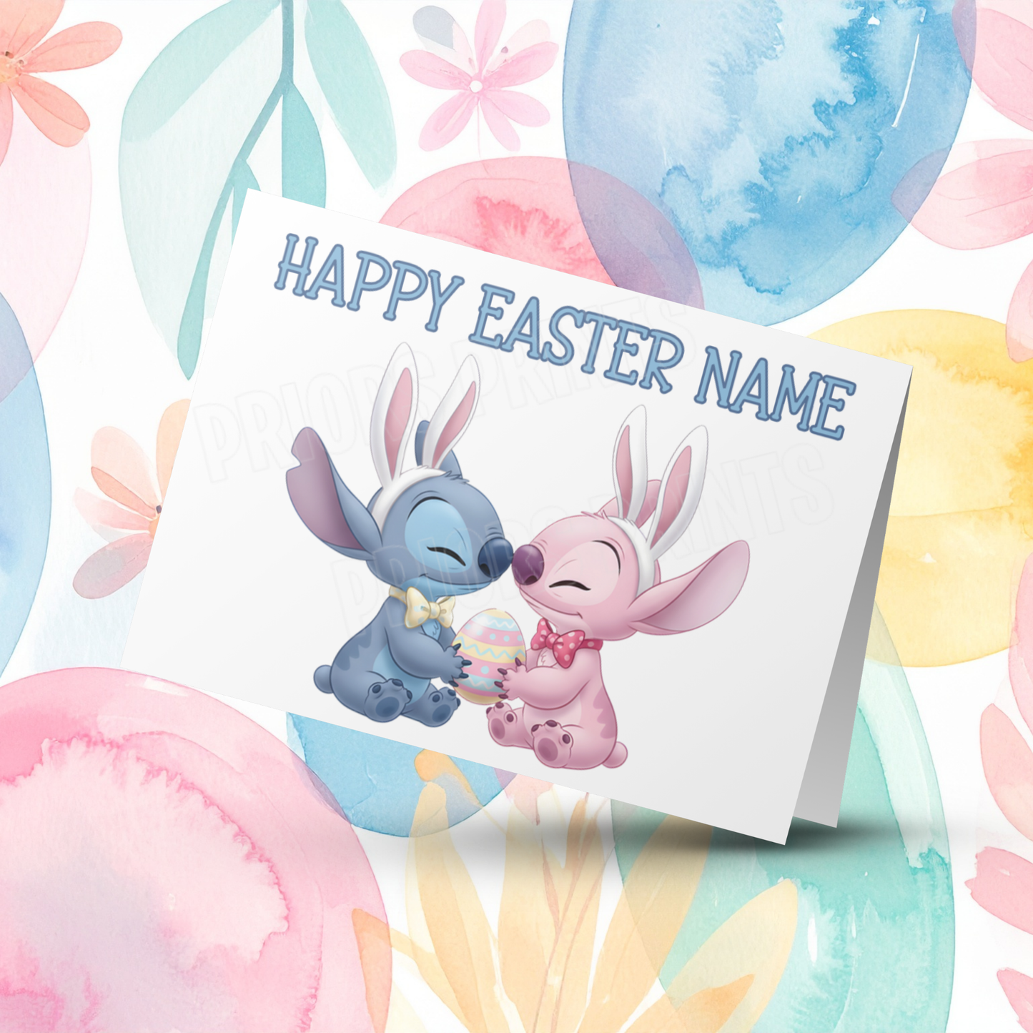 Stitch Personalised Easter Card