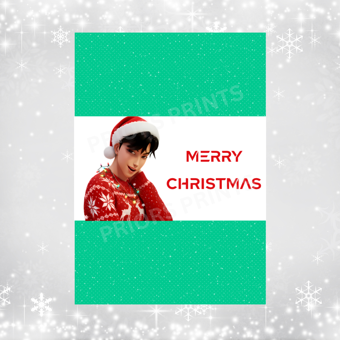 K Pop Demon Hunter Christmas Chocolate Bar Wrapper