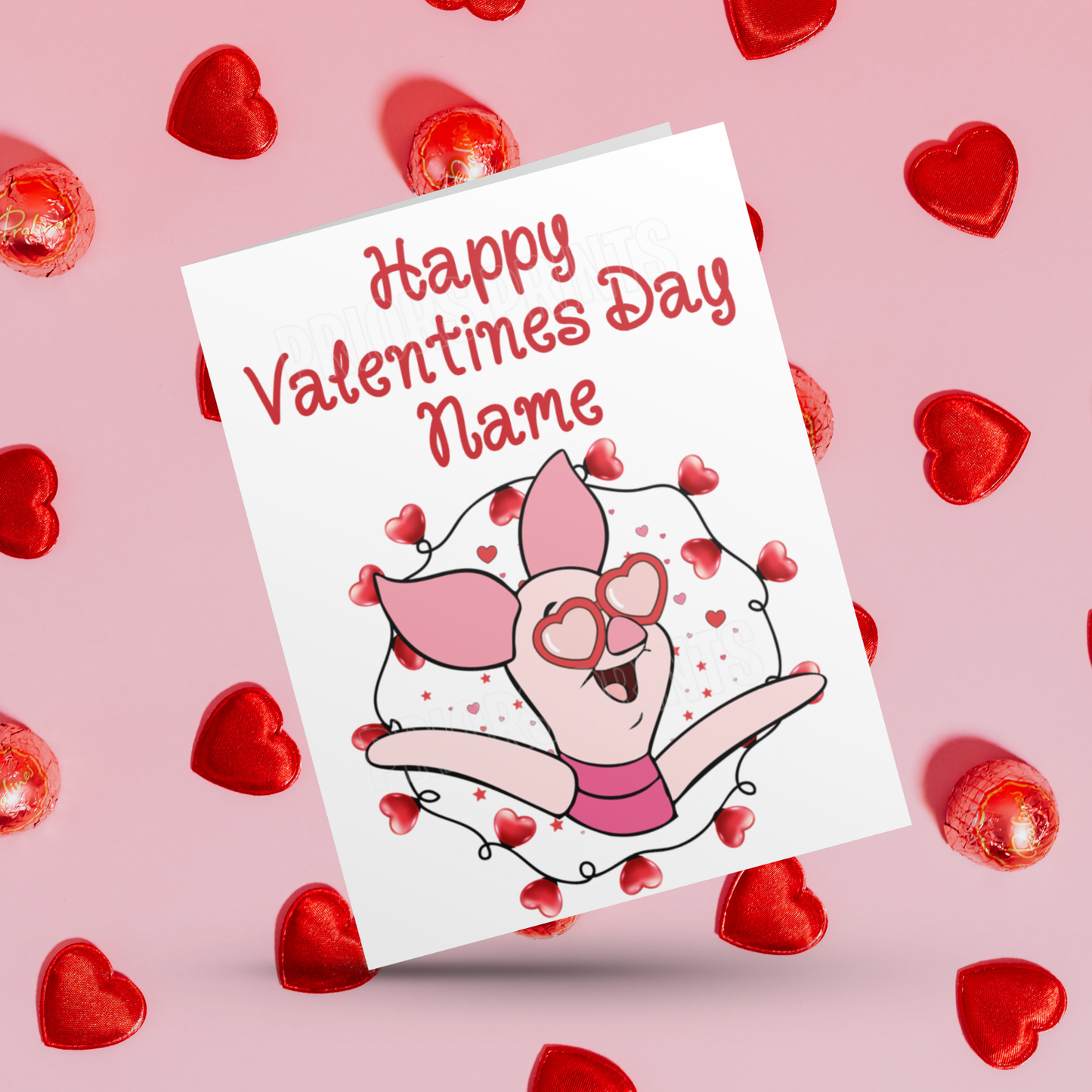 Disney Character Personalised Valentines Day Card 2 I Minnie I Mickey I Winnie The Pooh I Lion King I Lady & The Tramp I Dumbo I Pluto