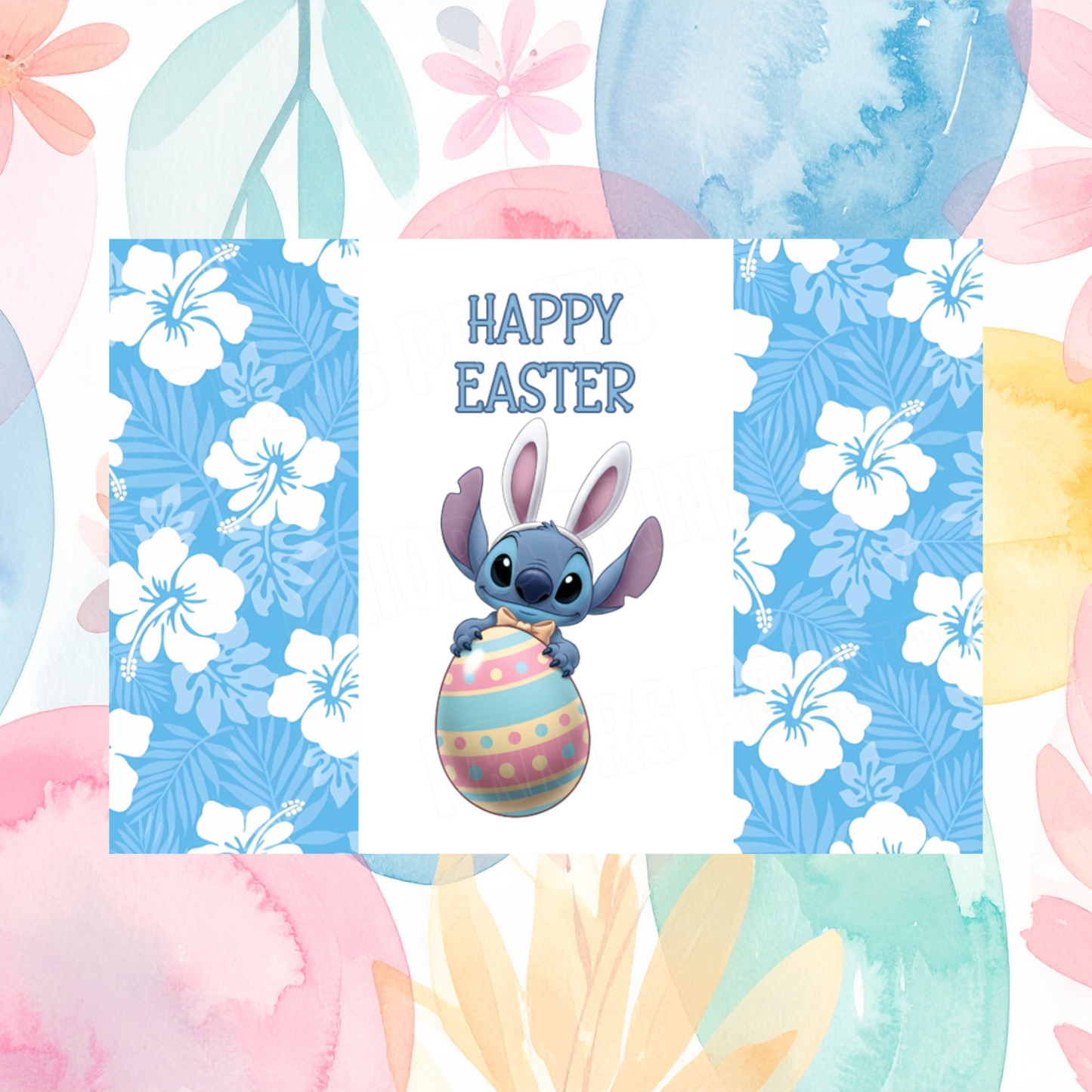 Stitch Easter Chocolate Bar Wrapper