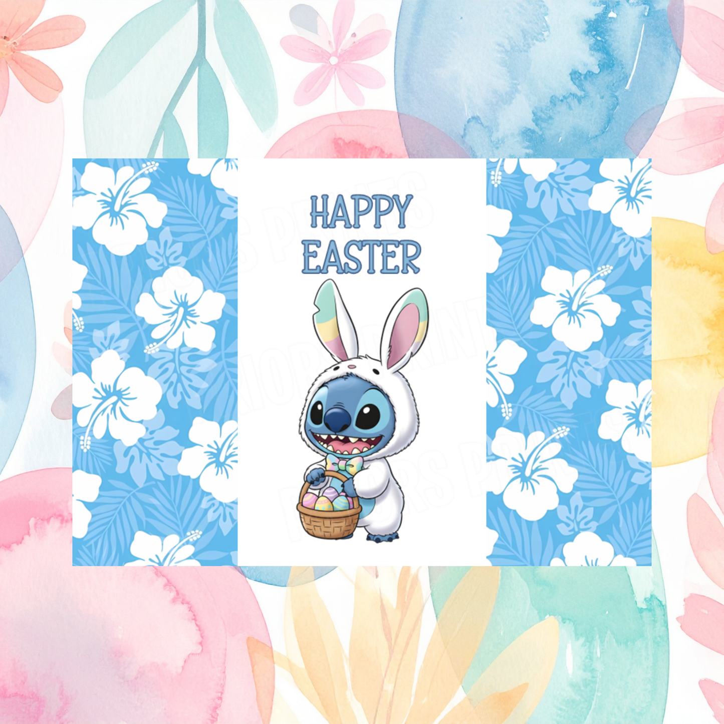Stitch Easter Chocolate Bar Wrapper