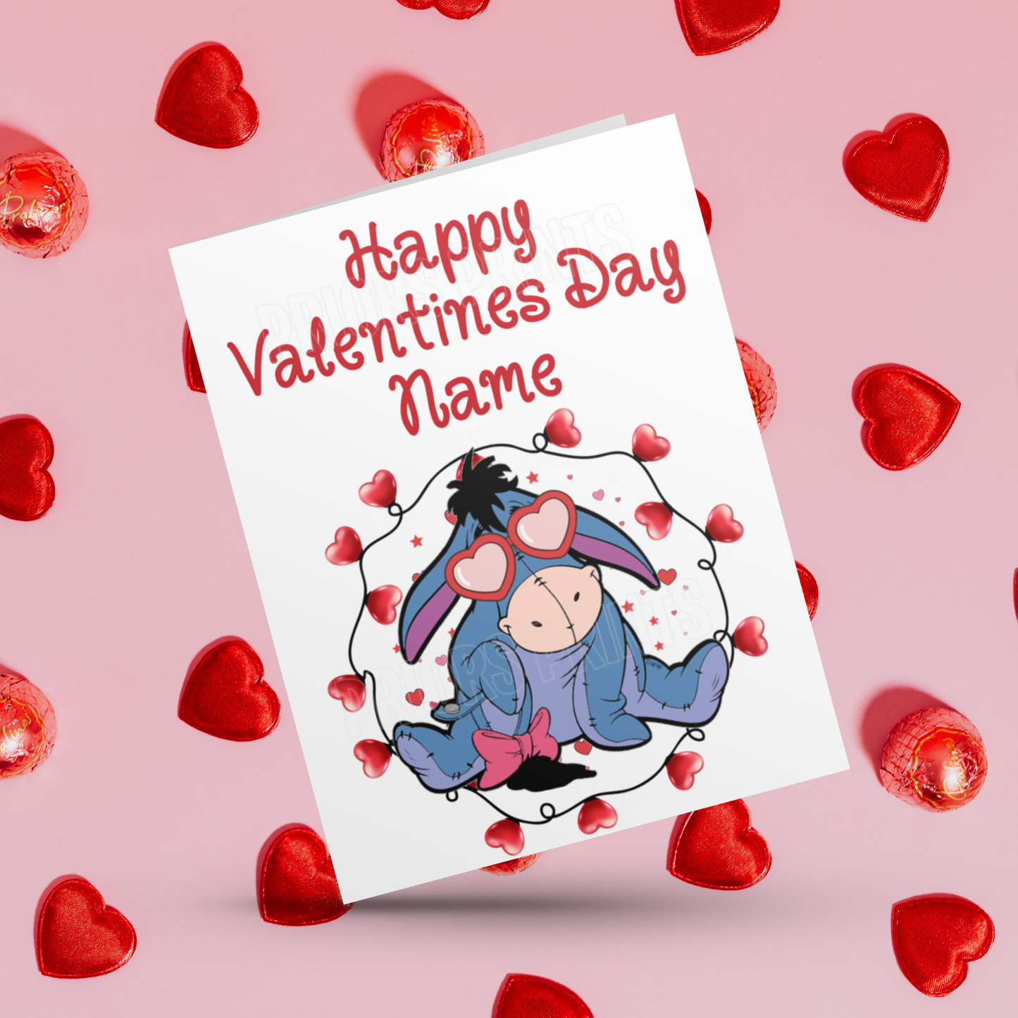Disney Character Personalised Valentines Day Card 2 I Minnie I Mickey I Winnie The Pooh I Lion King I Lady & The Tramp I Dumbo I Pluto
