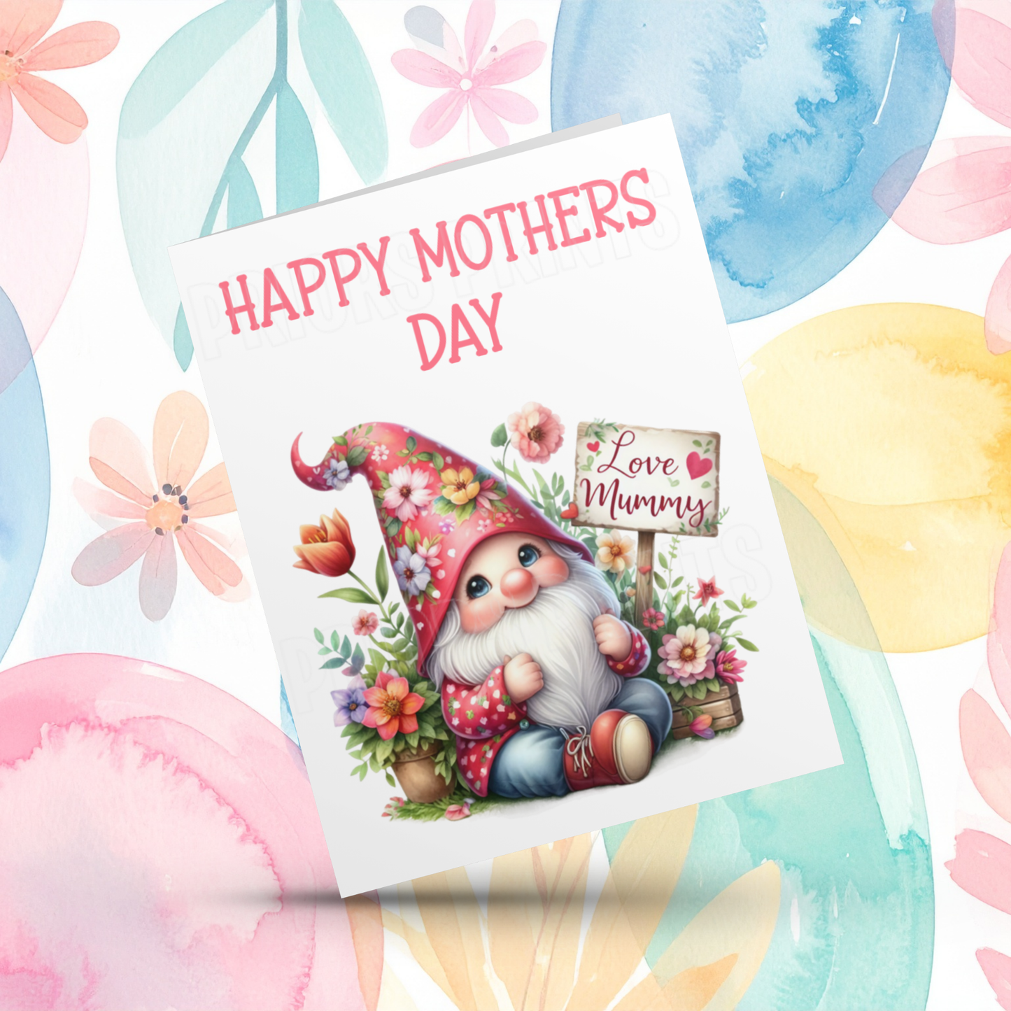 Cute Gnome Happy Mothers Day Card