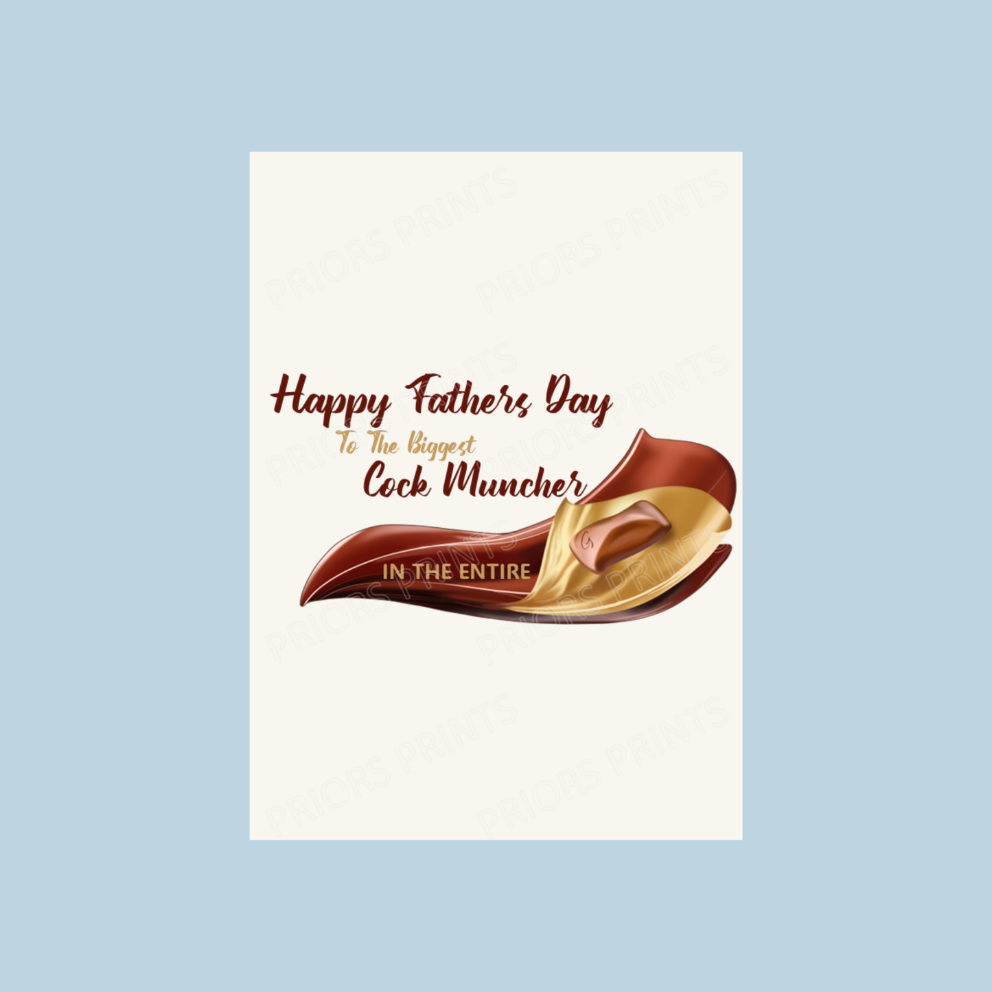 Galaxy Offensive Happy Fathers Day Chocolate Bar Wrapper