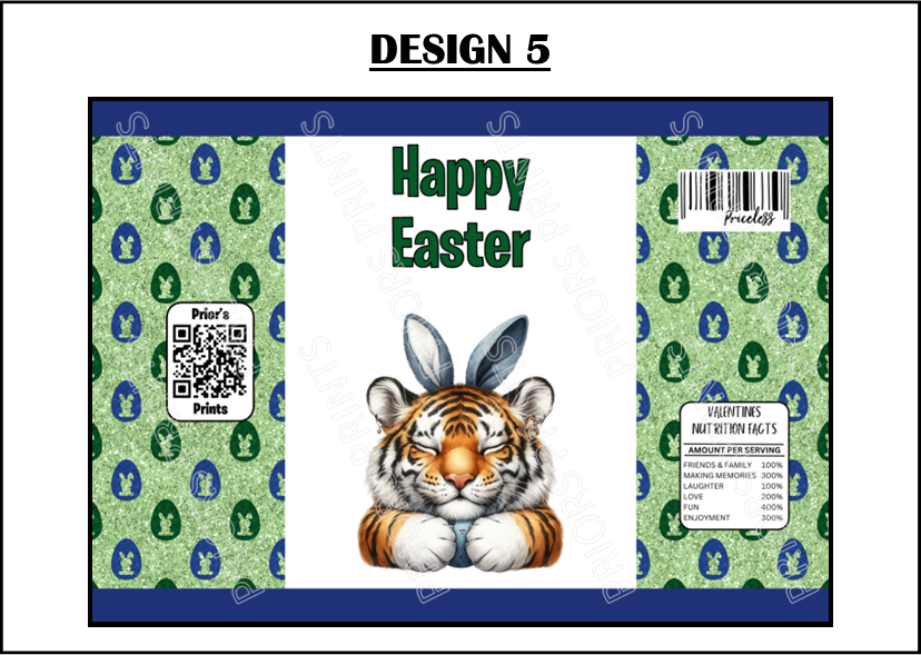 Easter Animals with Bunny Ears Treat Packets (Medium Sized)