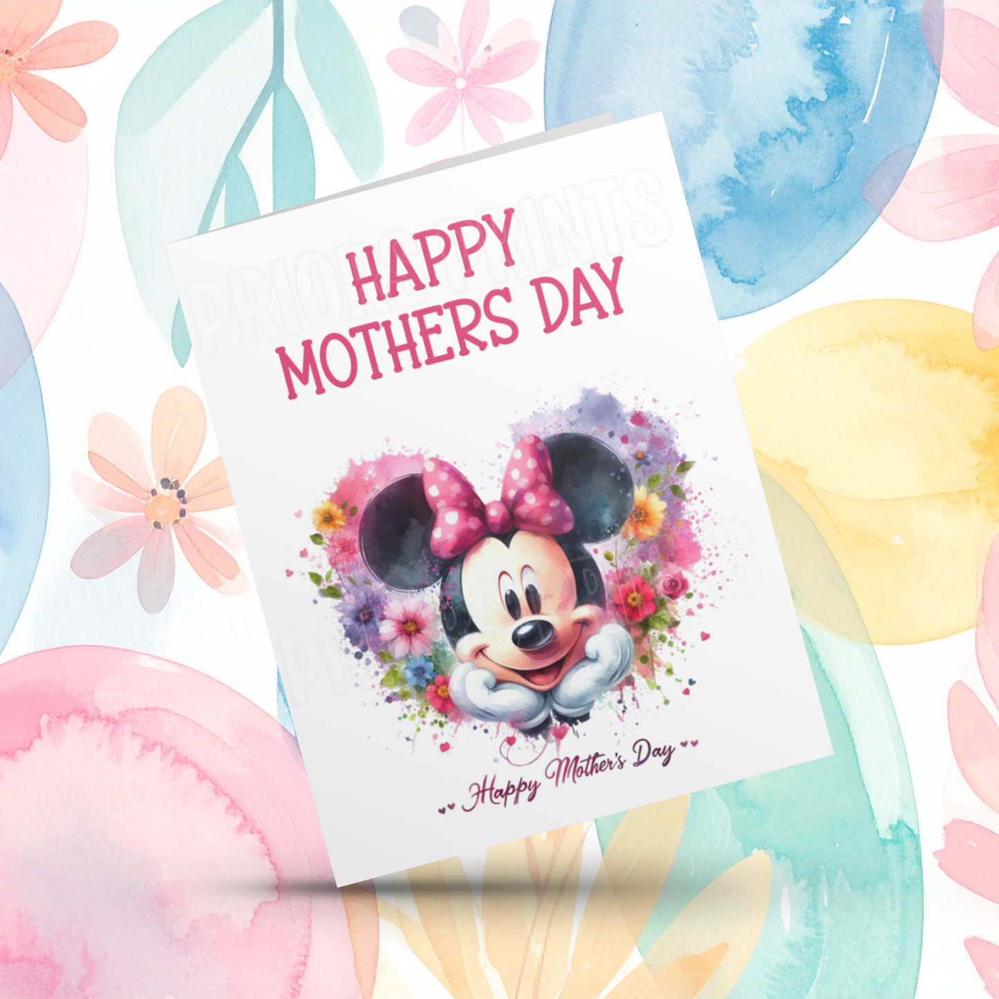 Minnie Mouse Happy Mothers Day Card