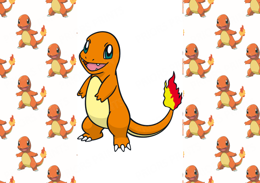 Pokemon Chocolate Bar Wrapper- Plain (No Text)