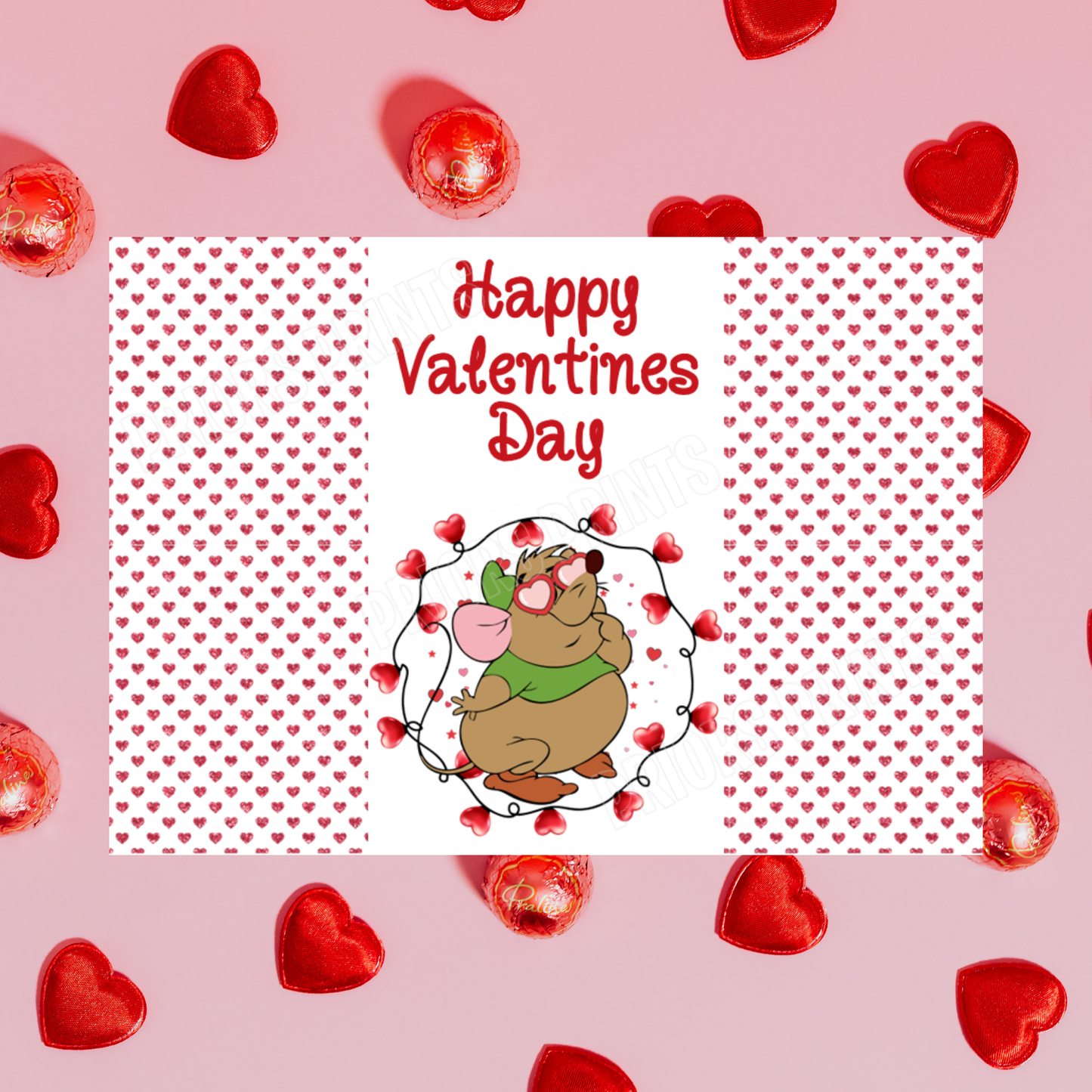 Disney Character Personalised Valentines Day Chocolate Bar Wrappers 3 I Lilo and Stitch I Beauty & The Beast I Tinkerbell I Aristocats I Sleeping Beauty Angel