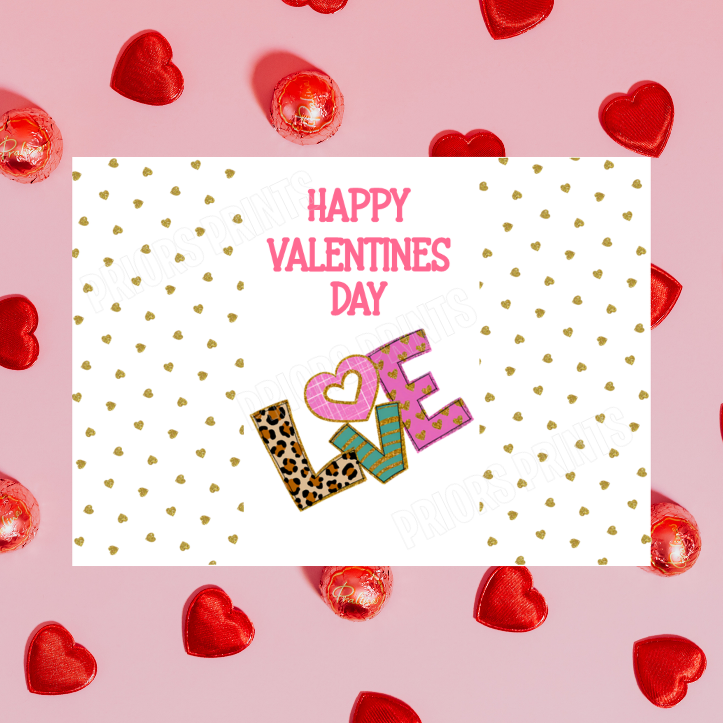 Cute Love Valentines Day Chocolate Bar Wrappers