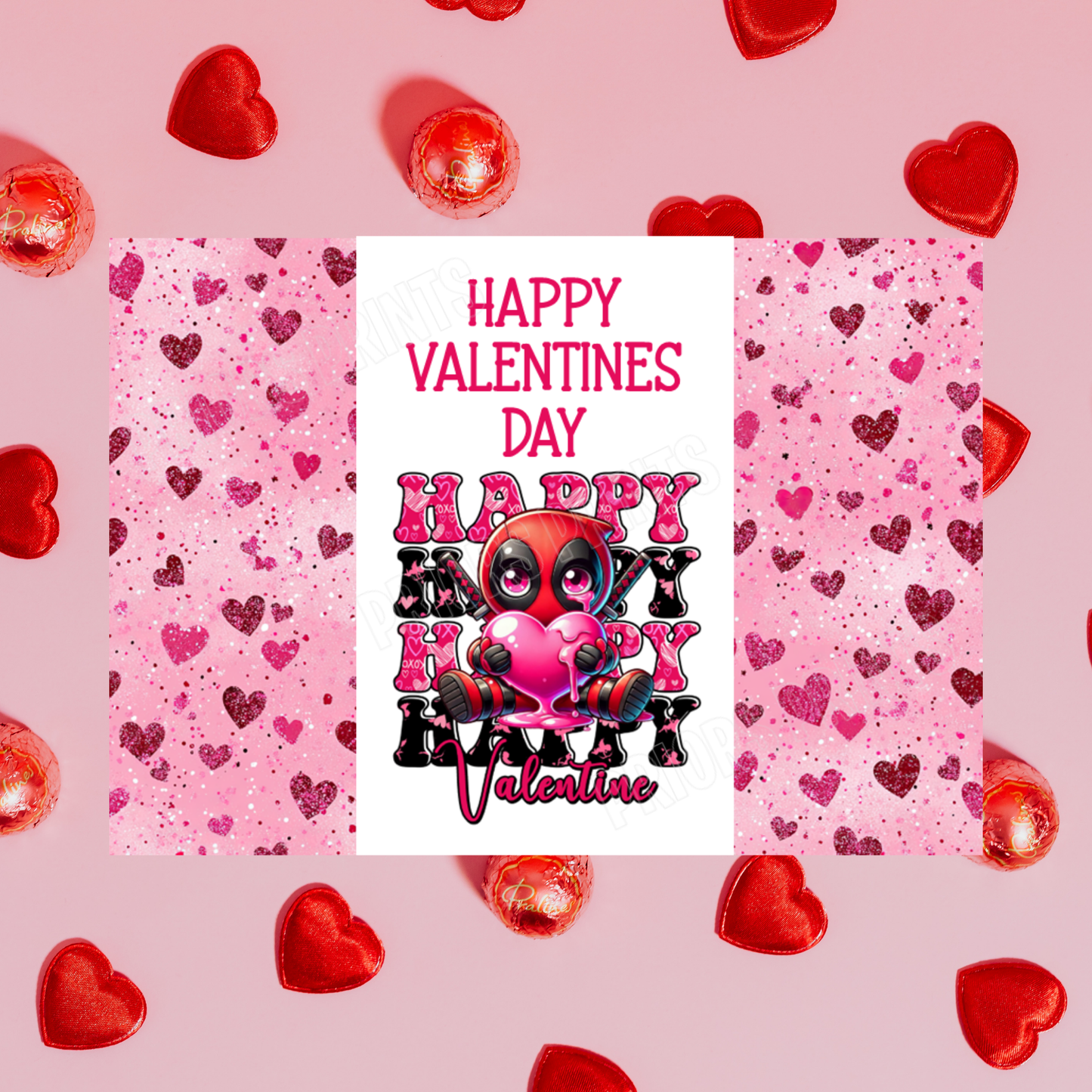 Happy Valentines Day Cute Character Chocolate Bar Wrappers I Yoda I Batman I Eeyore I Princess I Deadpool I Groot I Spiderman I Sonic Mario