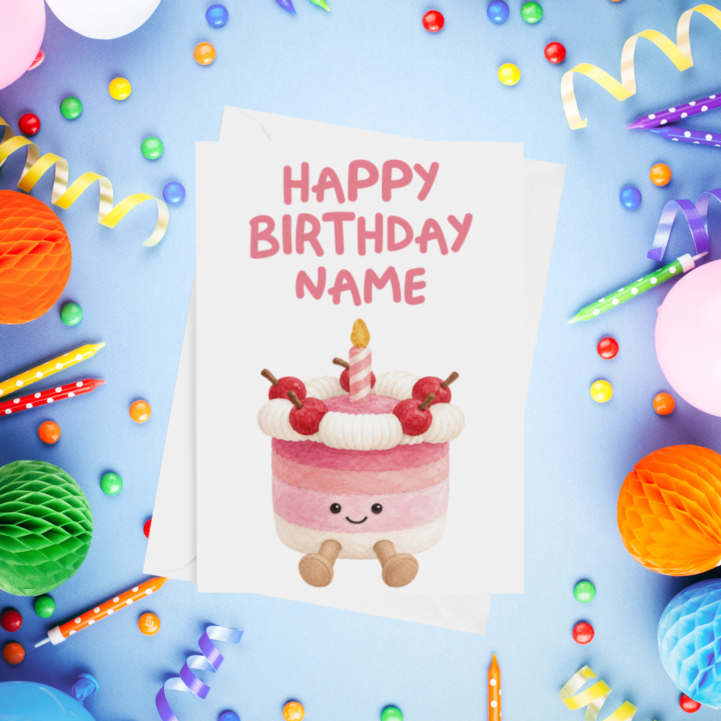 Jelly Cat Personalised Birthday Cards