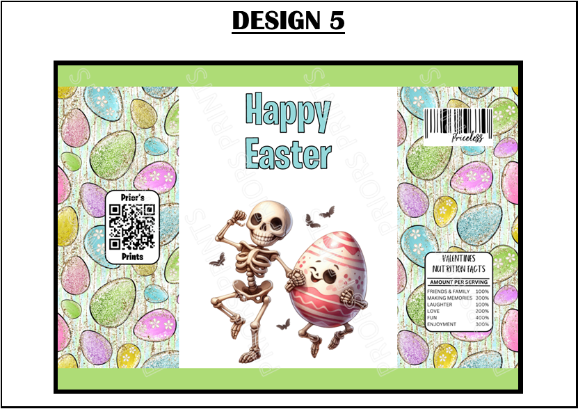 Easter Skeleton Treat Packets (Medium Sized)