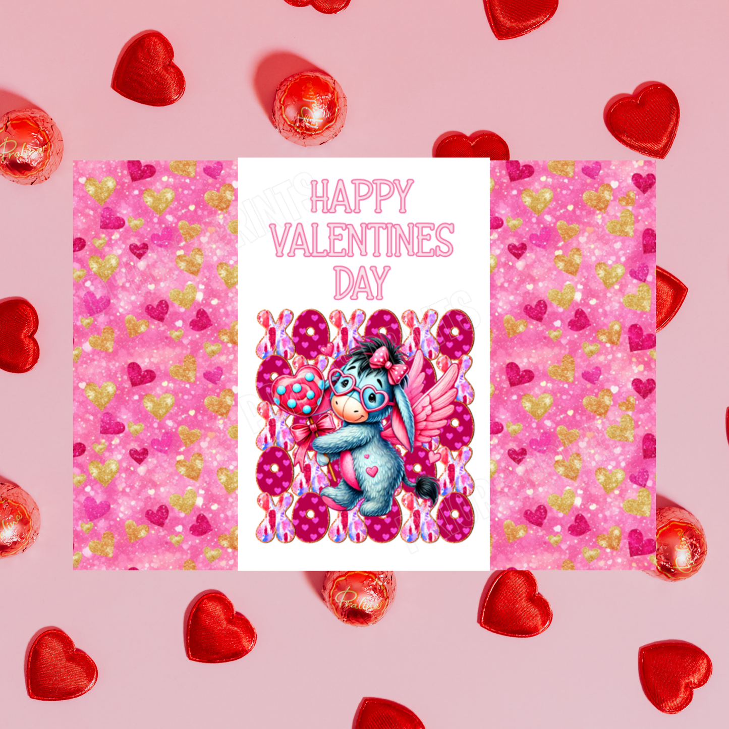 XOXOX Cute Character Valentines Day Chocolate Bar Wrappers I Ariel I Belle I Princess I Wonder Woman I Cinderella I Sleeping Beauty I Eeyore