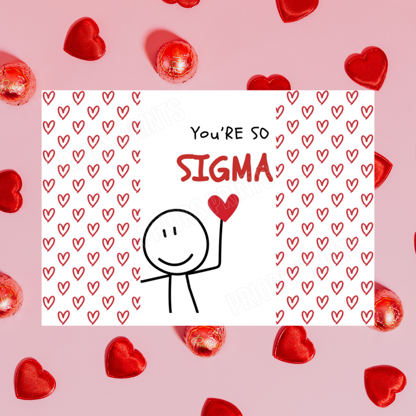 Funny Valentines Day Chocolate Bar Wrapper