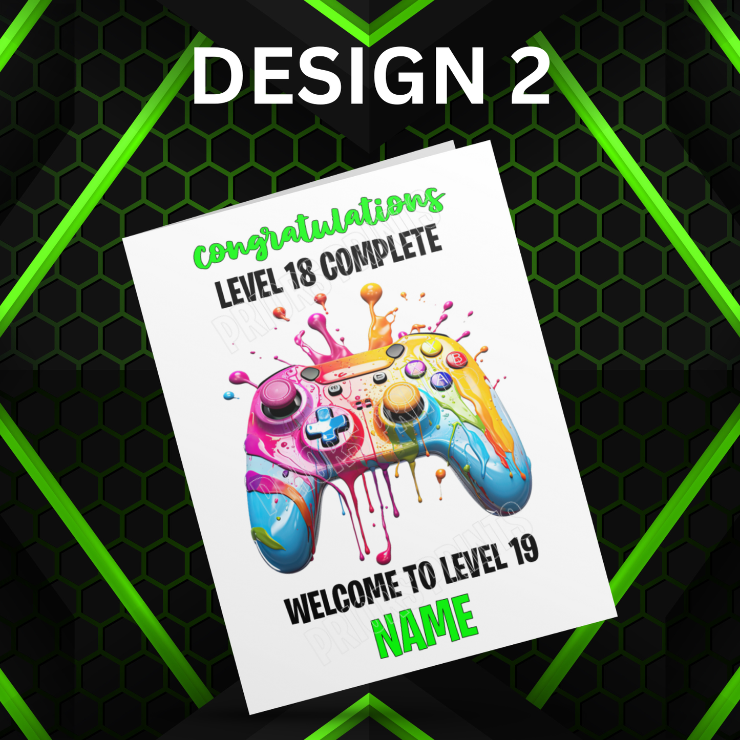 Personalised Xbox or PlayStation Birthday Card I Gamer I Gaming