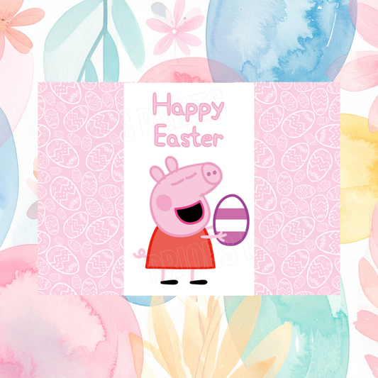 Peppa Pig Easter Chocolate Bar Wrapper