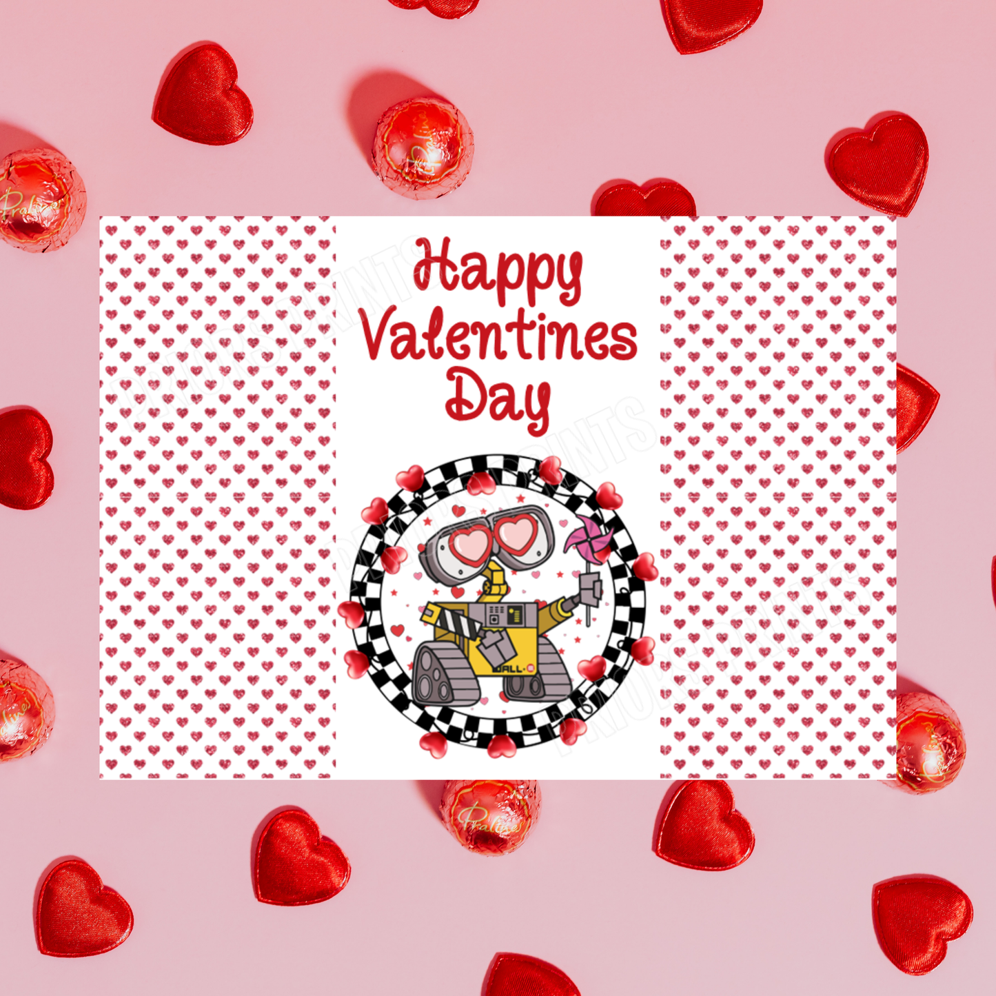 Disney Character Personalised Valentines Day Chocolate Bar Wrappers 1 I Cars I Yoda I Star Wars I Spiderman I Toy Story I Woody I Jessie I Lightening Macqueen